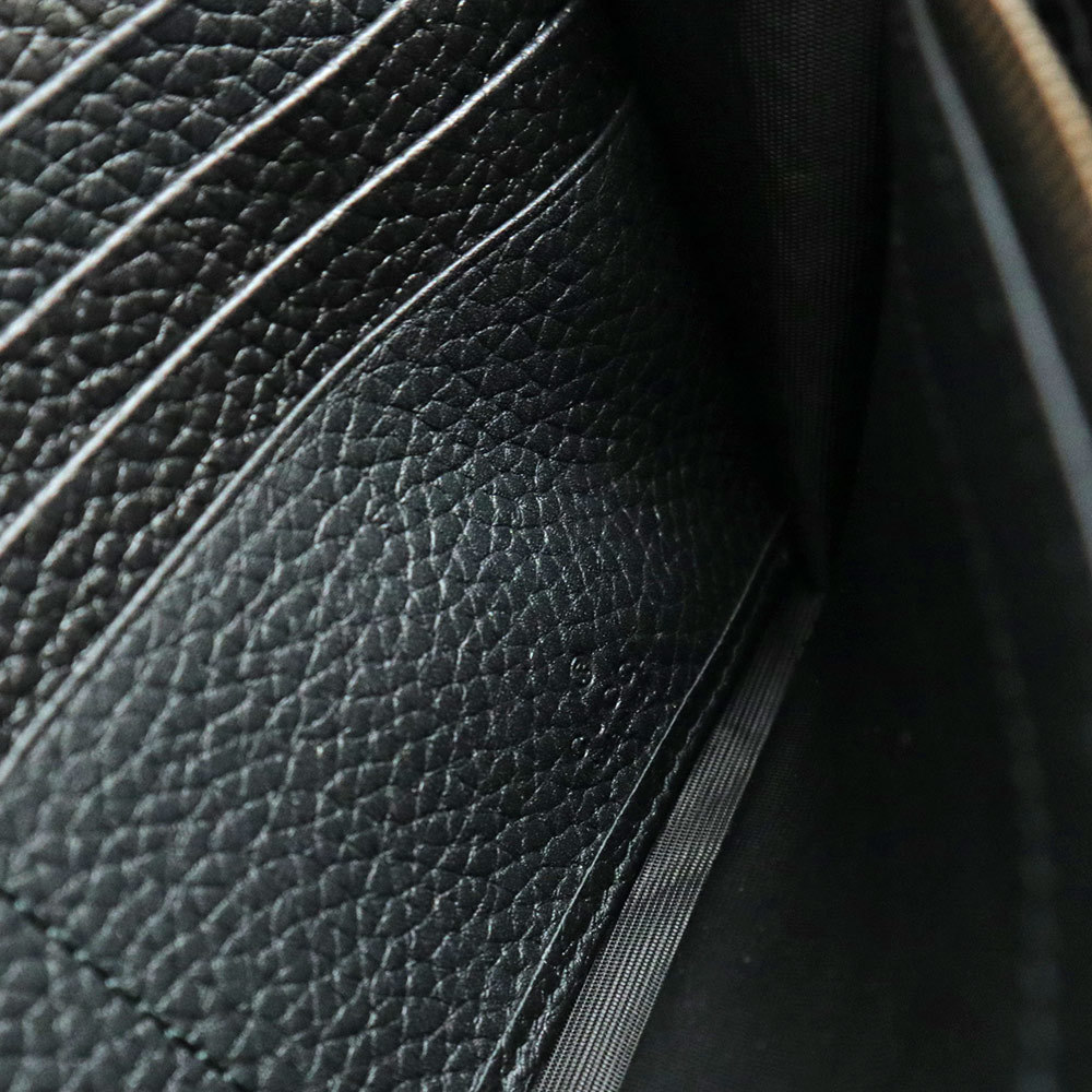 Gucci G Python Bow Wallet Bifold Long Calfskin Le… - image 8